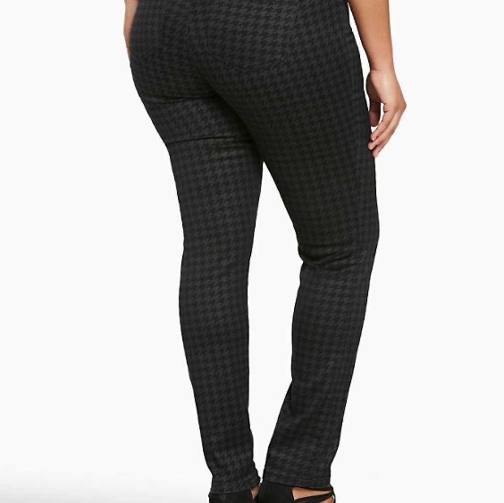 NWOT Torrid Houndstooth Stretch Skinny Jeans 10XS - Picture 3 of 3